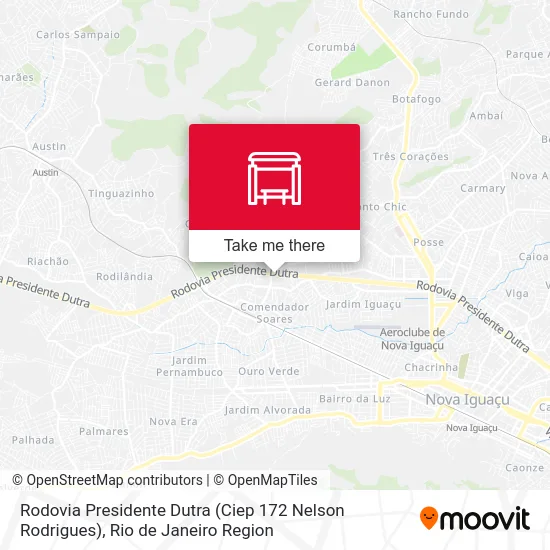 Rodovia Presidente Dutra (Ciep 172 Nelson Rodrigues) map
