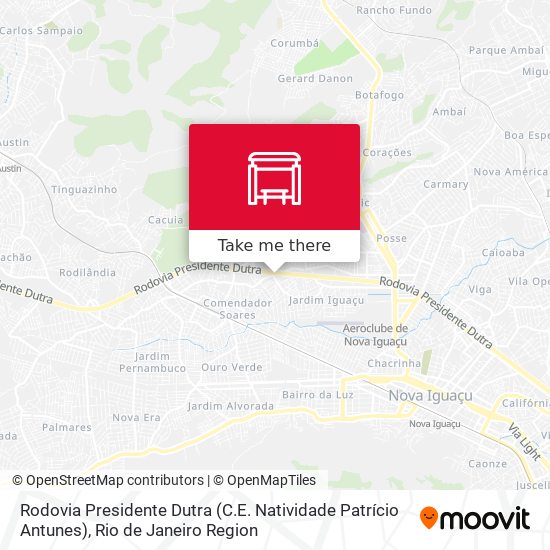 Rodovia Presidente Dutra (C.E. Natividade Patrício Antunes) map