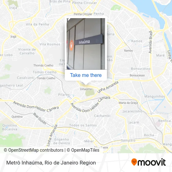 Metrô Inhaúma map