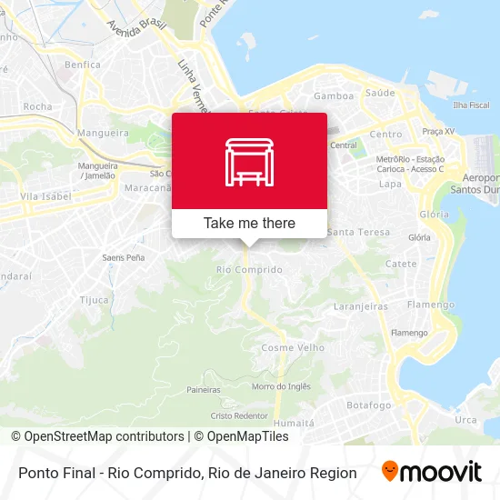 Ponto Final - Rio Comprido map