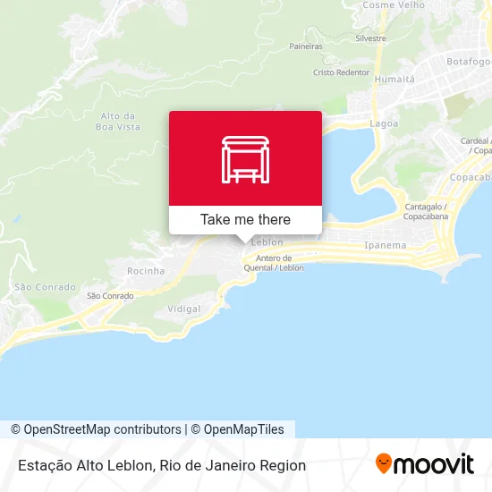 Estação Alto Leblon map