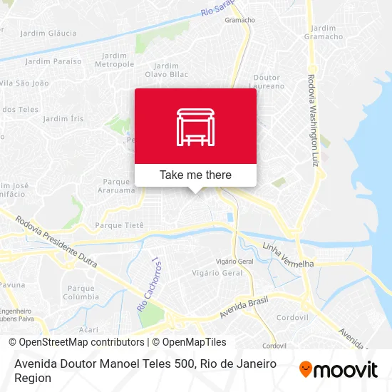 Avenida Doutor Manoel Teles 500 map