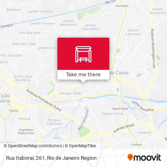 Mapa Rua Itaboraí, 261