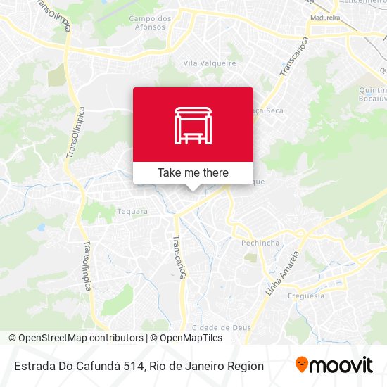 Estrada Do Cafundá 514 map