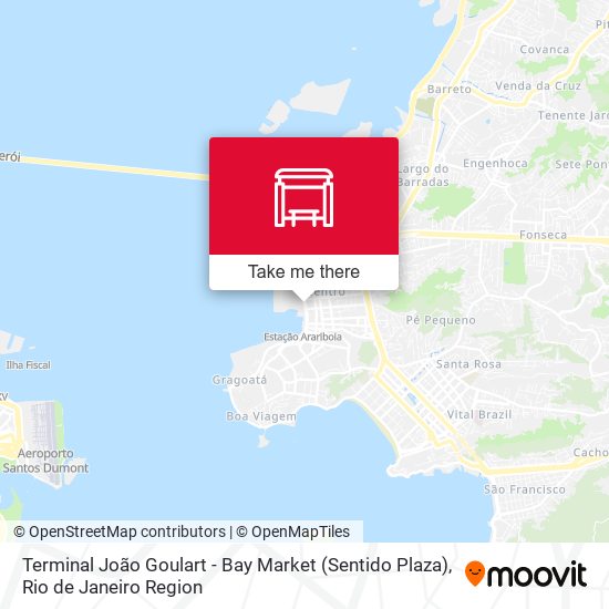 Mapa Terminal João Goulart - Bay Market (Sentido Plaza)