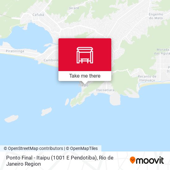 Mapa Ponto Final - Itaipu (1001 E Pendotiba)