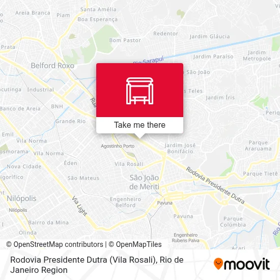 Rodovia Presidente Dutra (Vila Rosali) map