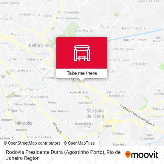 Rodovia Presidente Dutra (Agostinho Porto) map