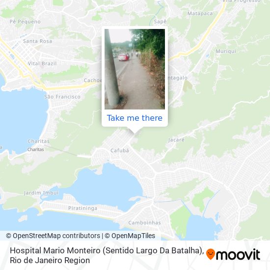 Mapa Hospital Mario Monteiro (Sentido Largo Da Batalha)