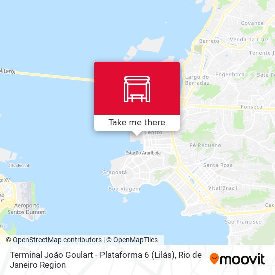 Mapa Terminal João Goulart - Plataforma 6 (Lilás)