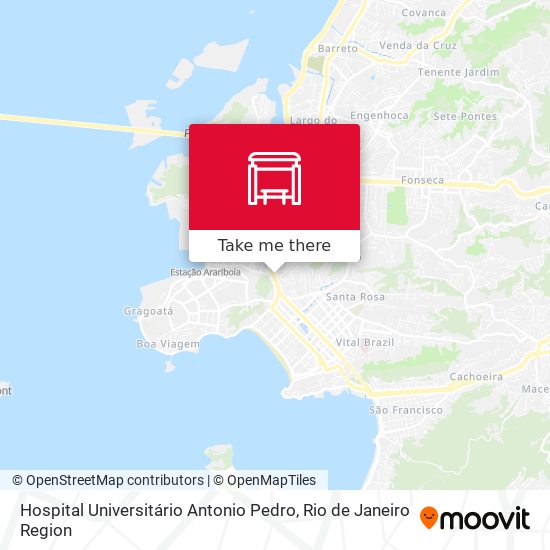 Mapa Hospital Universitário Antonio Pedro