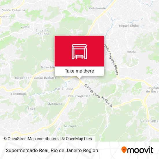 Supermercado Real map