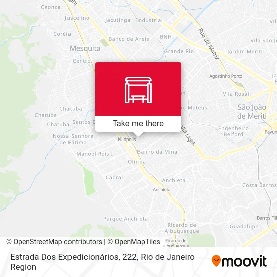 Estrada Dos Expedicionários, 222 map