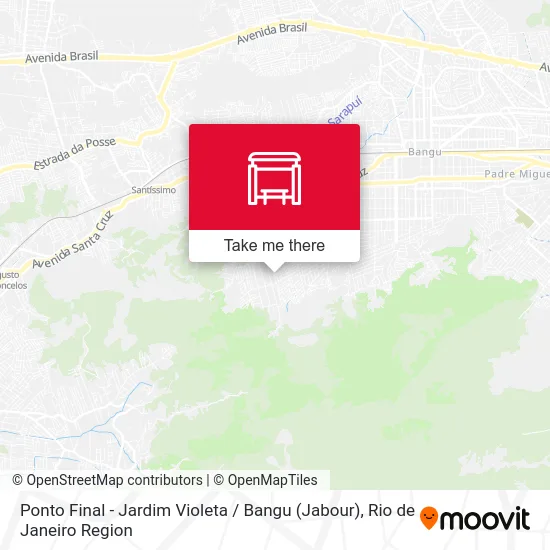 Ponto Final - Jardim Violeta / Bangu (Jabour) map