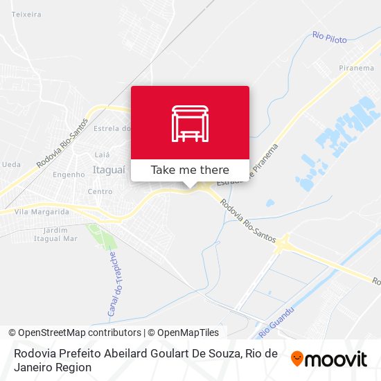 Rodovia Prefeito Abeilard Goulart De Souza map