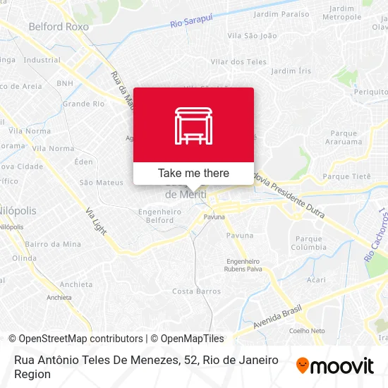 Rua Antônio Teles De Menezes, 52 map