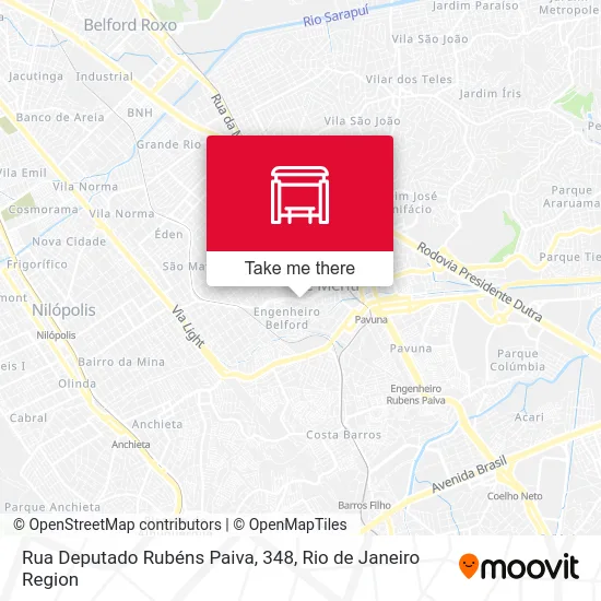 Rua Deputado Rubéns Paiva, 348 map