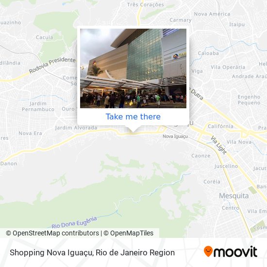 Shopping Nova Iguaçu map