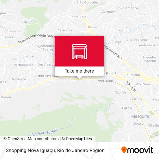Shopping Nova Iguaçu map