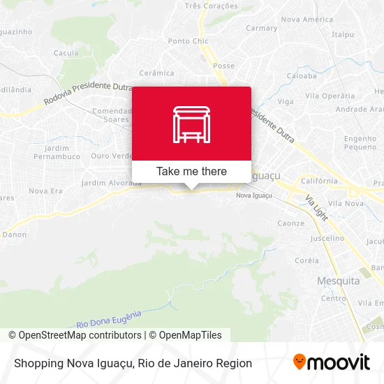 Shopping Nova Iguaçu map