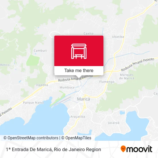 1ª Entrada De Maricá map