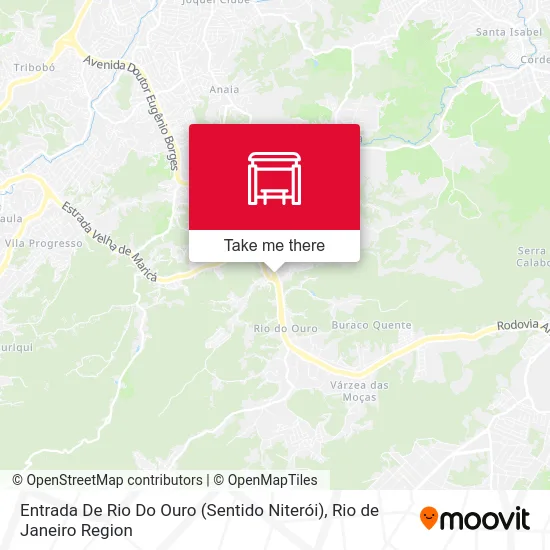 Entrada De Rio Do Ouro (Sentido Niterói) map