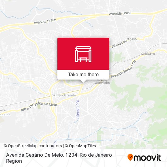 Avenida Cesário De Melo, 1204 map