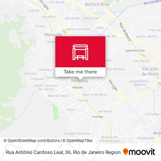 Rua Antônio Cardoso Leal, 36 map
