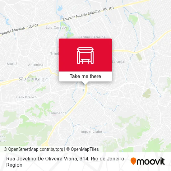 Rua Jovelino De Oliveira Viana, 314 map