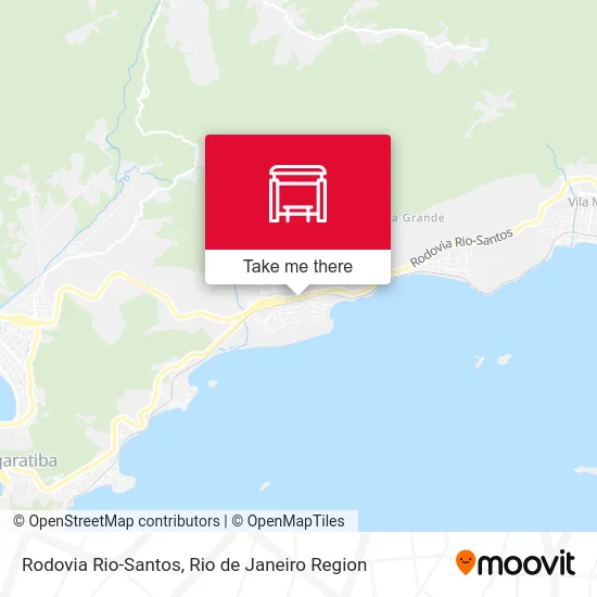 Rodovia Rio-Santos map