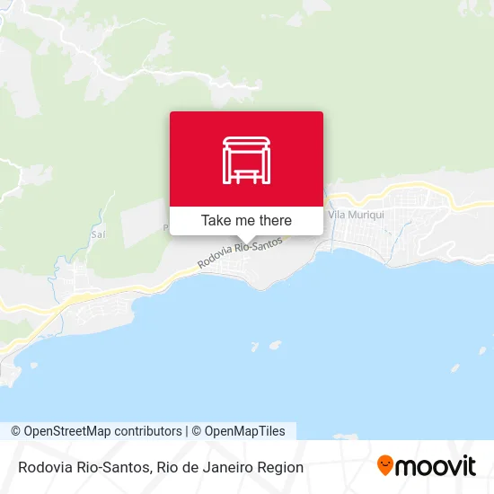 Rodovia Rio-Santos map