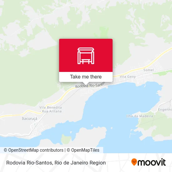 Rodovia Rio-Santos map