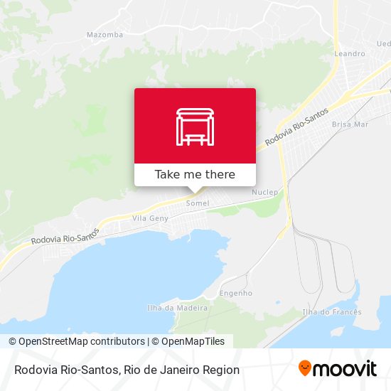 Rodovia Rio-Santos map