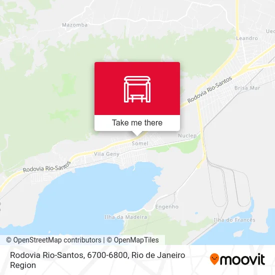 Rodovia Rio-Santos, 6700-6800 map