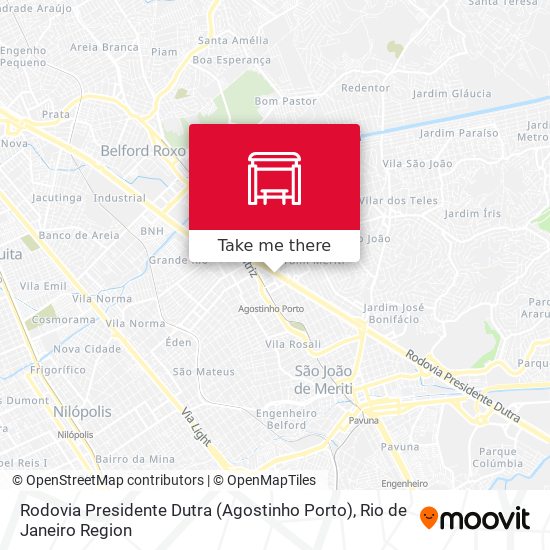Rodovia Presidente Dutra (Agostinho Porto) map