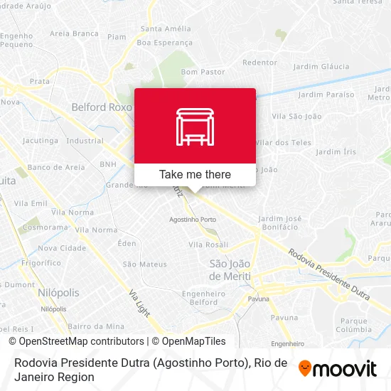 Rodovia Presidente Dutra (Agostinho Porto) map