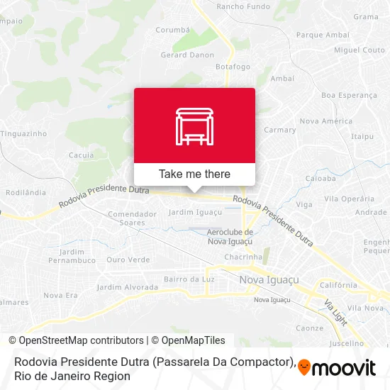 Rodovia Presidente Dutra (Passarela Da Compactor) map