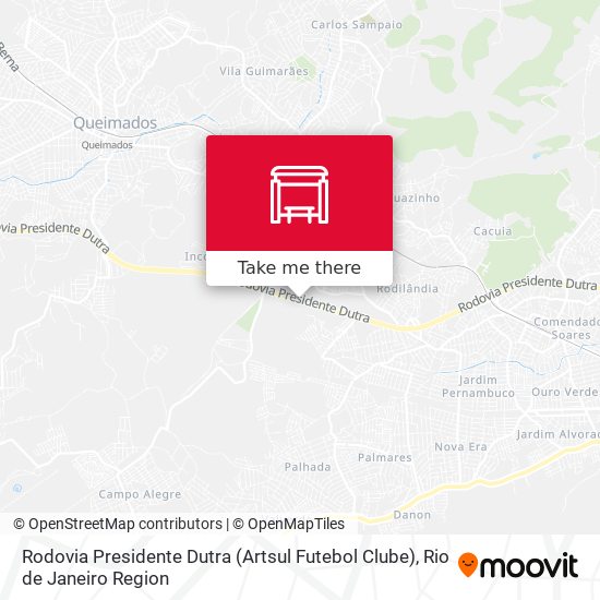 Rodovia Presidente Dutra (Artsul Futebol Clube) map