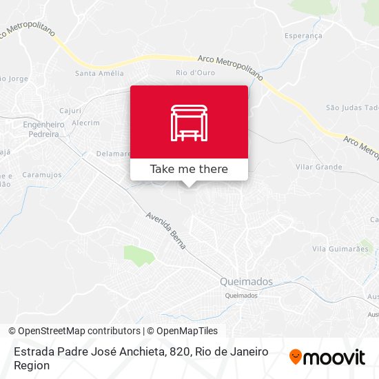 Estrada Padre José Anchieta, 820 map