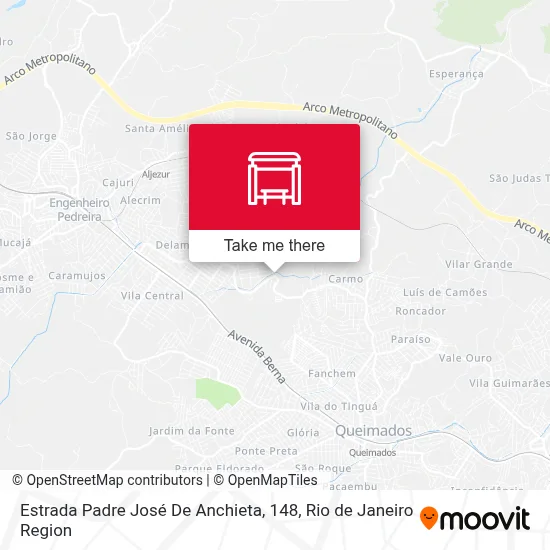Estrada Padre José De Anchieta, 148 map