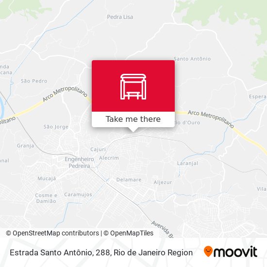 Estrada Santo Antônio, 288 map