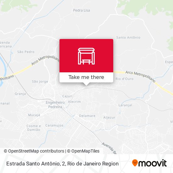 Estrada Santo Antônio, 2 map