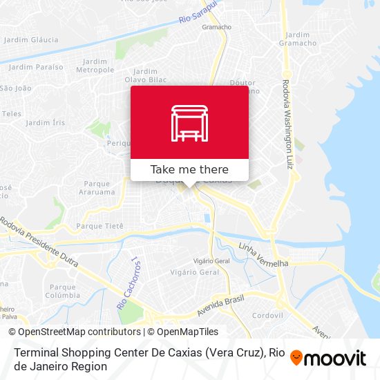 Terminal Shopping Center De Caxias (Vera Cruz) map