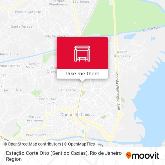 Estação Corte Oito (Sentido Caxias) map