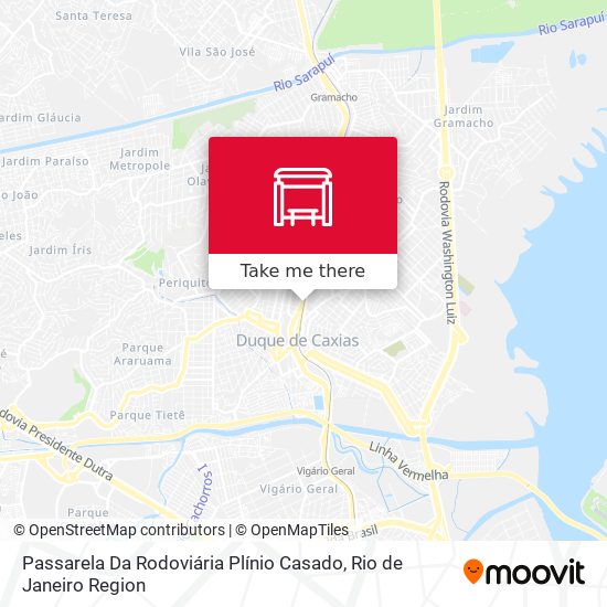 Mapa Passarela Da Rodoviária Plínio Casado