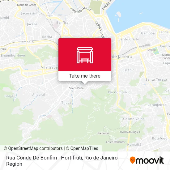 Rua Conde De Bonfim | Hortifruti map