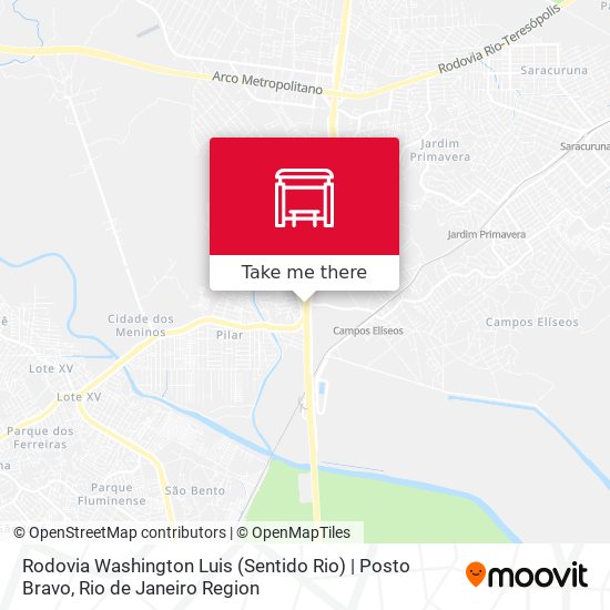 Rodovia Washington Luis (Sentido Rio) | Posto Bravo map