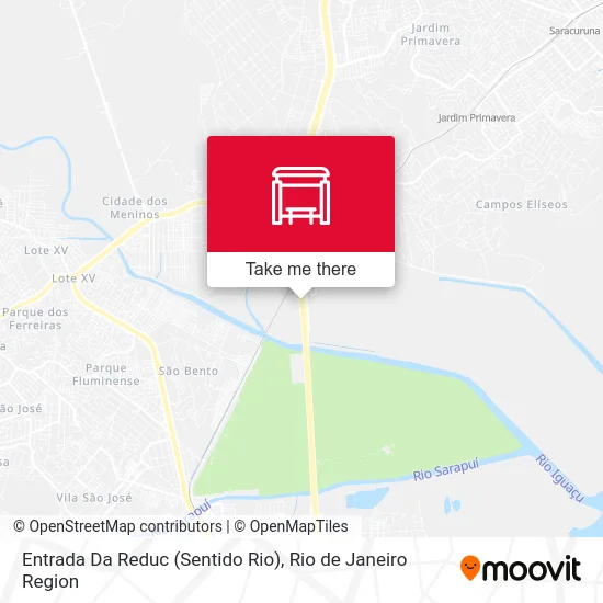 Entrada Da Reduc (Sentido Rio) map