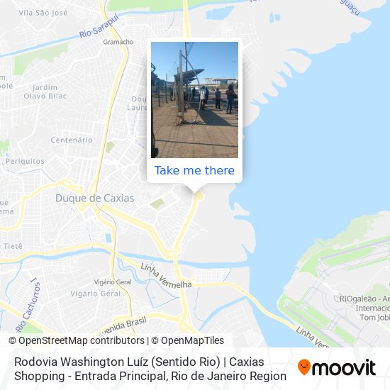 Rodovia Washington Luíz (Sentido Rio) | Caxias Shopping - Entrada Principal map