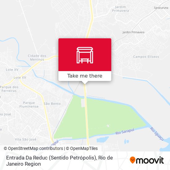 Entrada Da Reduc (Sentido Petrópolis) map